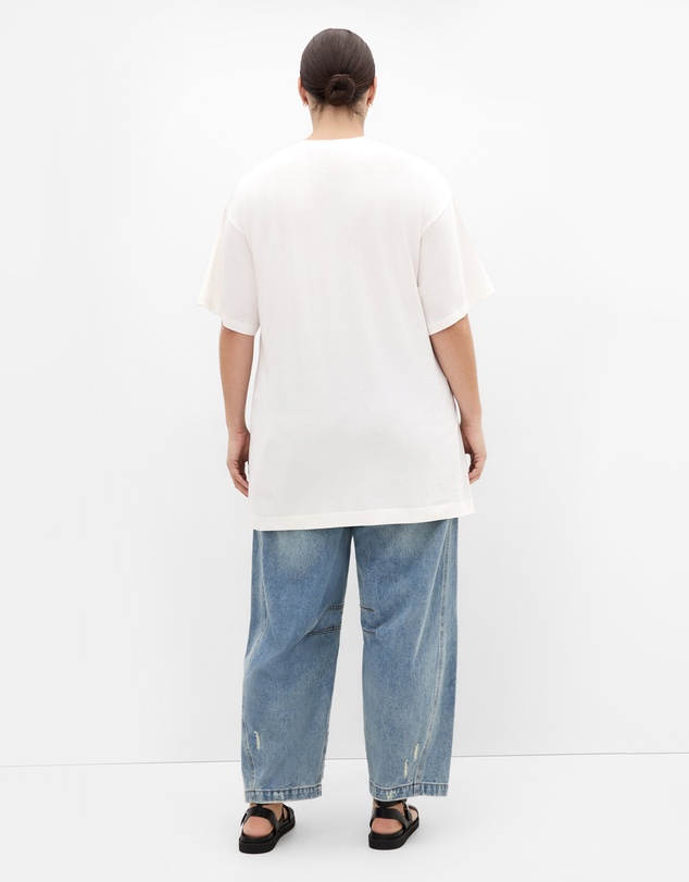City Chic - Oversized Split Tee
