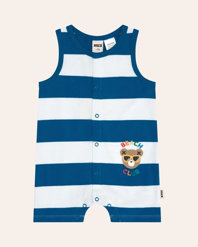 Huxbaby - Beach Club Hux Block Stripe Romper - Babies