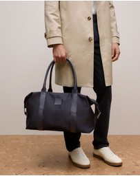 Trenery - Terra Leather Trimmed Travel Bag in Night Sky