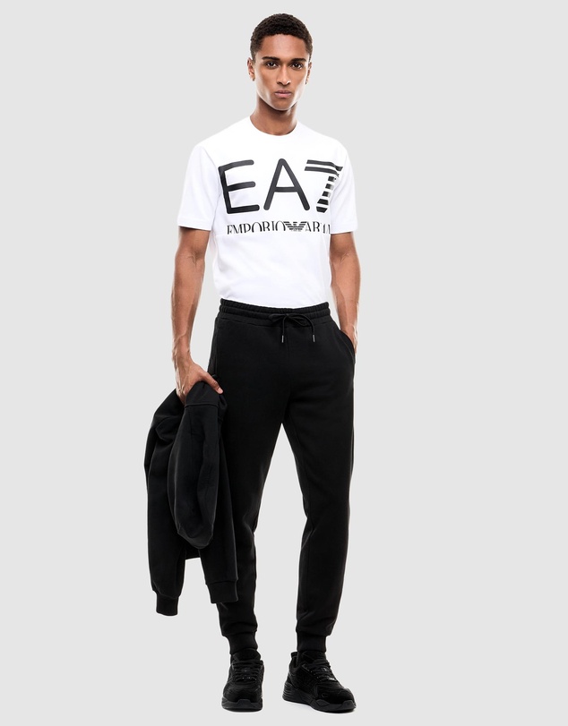 Emporio Armani EA7 - SS Train Logo Series M Oversize Logo Tee
