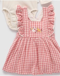 Purebaby - Gingham Pinnie Set -Kids-Babies