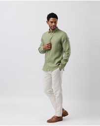 Brooksfield - Linen Casual Long Sleeve