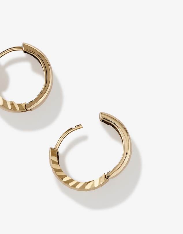 Michael Hill - 11mm Huggie Earrings in 10kt Yellow Gold