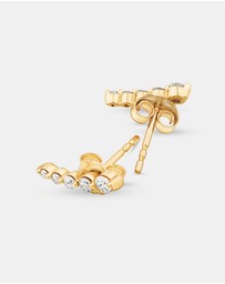 Michael Hill - Ear Climbers with 0.25 Carat TW of Diamonds in 10kt Yellow Gold