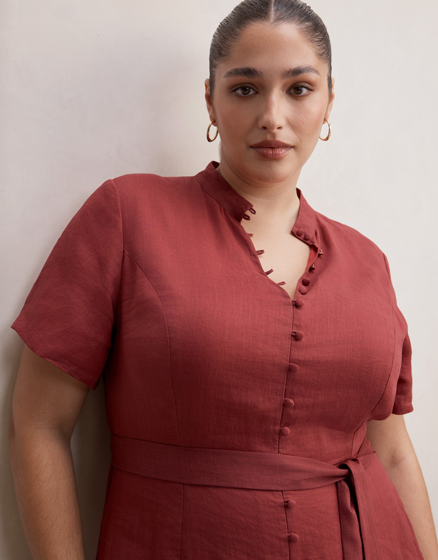 Forever New Curve - Therese Curve Short Sleeves Midi Dress