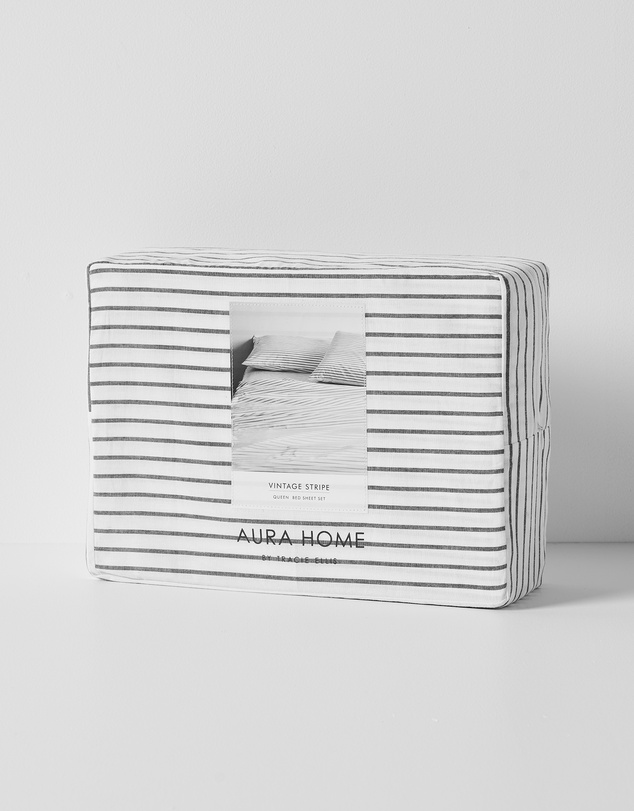 Aura Home - Vintage Stripe Sheet Set