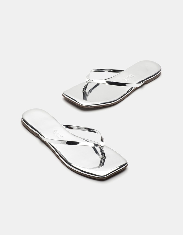Tkees - Lily Square-Toe Mirrored Sandals