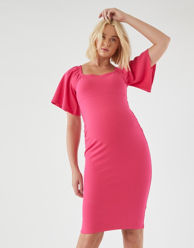 Soon Maternity - Kim Flare Sleeve Dress