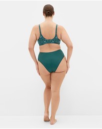 City Chic - Plus size Martine Shorty - deep teal