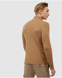 Politix - Textured Roll Neck Knit