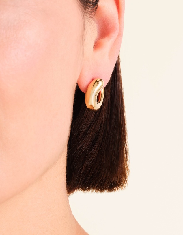 Rosefield - Dome Swirl Gold-Tone Stud Earrings