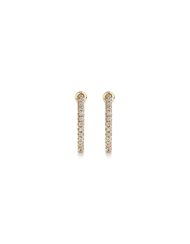 Michael Hill - Hoop Earrings With 0.25 Carat TW Of Diamonds in 10kt Yellow Gold
