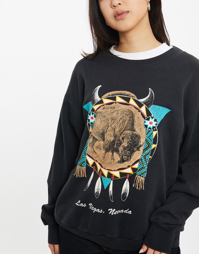 Vintage by The Real Deal - Pre Loved - Vintage 90s Las Vegas Nevada Wildlife Sweatshirt