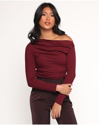 Petal & Pup - Cer Knit Top - Cherry Chocolate