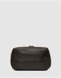 Republic of Florence - The Otto Chocolate Leather Dopp kit