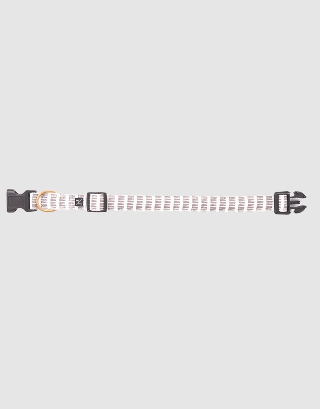 Mog & Bone - Hemp dog collar - Latte Mosaic Print