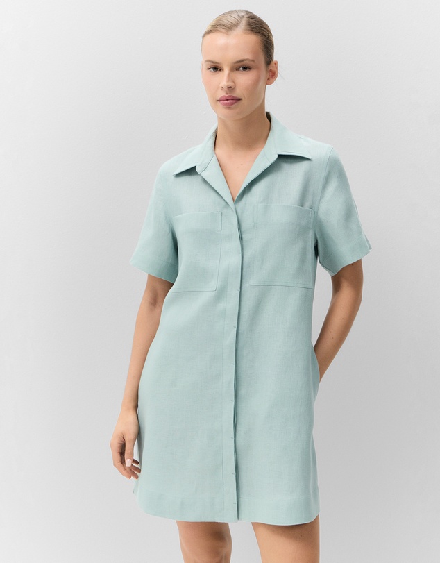 UNISON - Collared Linen Dress