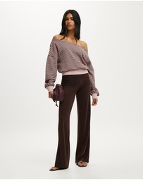 Cotton On - Relaxed Off Shoulder Sweatshirt