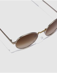 Hawkers Co - HAWKERS - Gold Havana MOMA Sunglasses for Men and Women UV400