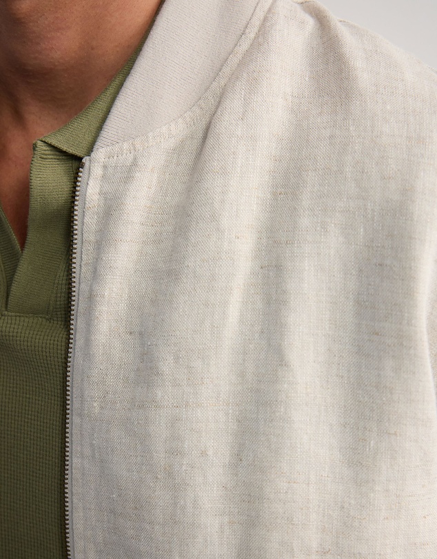 Oxford - Henry French Linen Bomber Jacket