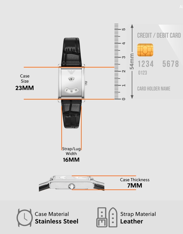 Emporio Armani - Black Analogue Watch