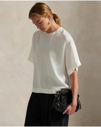 Polo Ralph Lauren - Oversize Satin Tee - ICONIC EXCLUSIVE