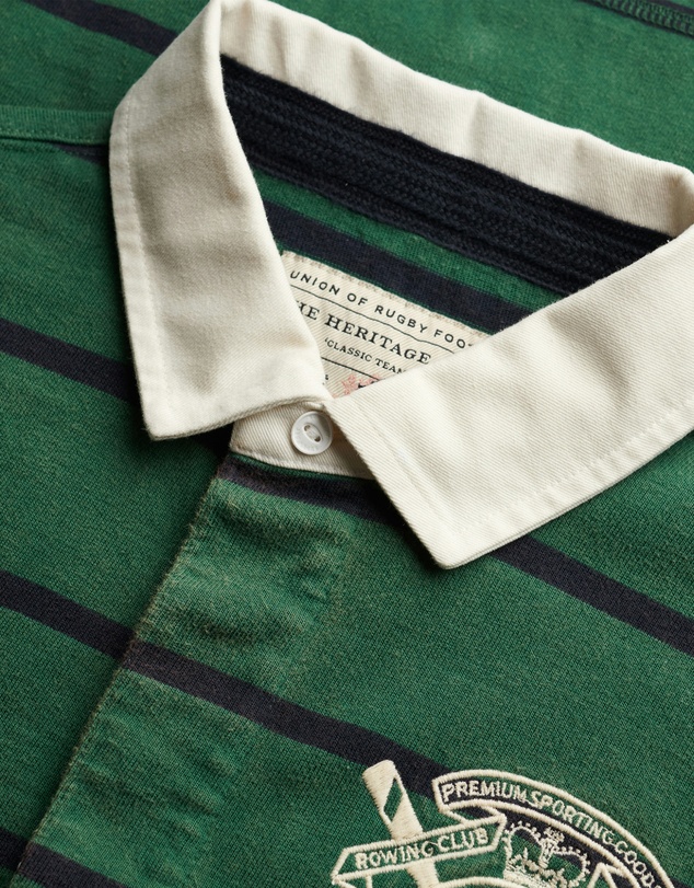 Superdry - Double Emblem Stripe Rugby