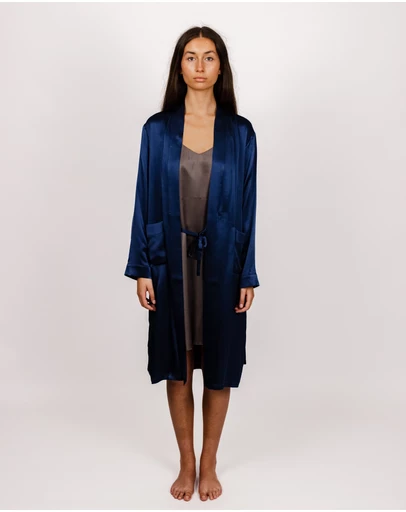 SILK MAGNOLIA - Silk Robe Dressing Gown