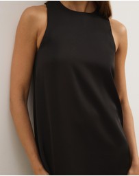 Atmos&Here - Skyla Satin A-Line Mini Dress