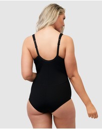 Naturana - Wirefree Opaque Shaping Bodysuit With Mesh