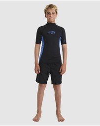 Billabong - Boys 8 to 16 Arch Short Sleeve Rash Vest