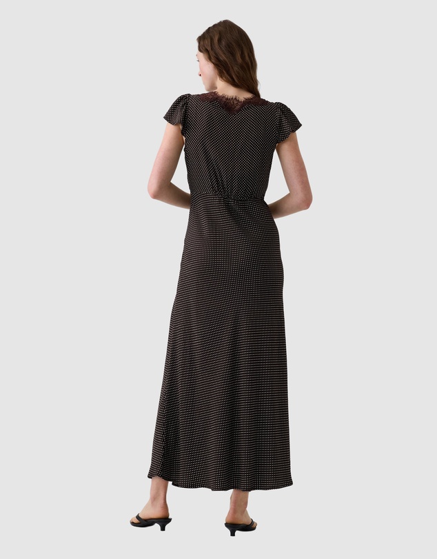 GAP - SS Lace V-Neck Slip Maxi Dress