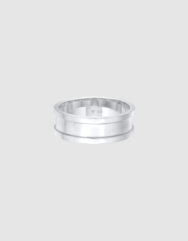 Kuzzoi - ICONIC EXCLUSIVE - Polished Band Ring in 925 Sterling Silver