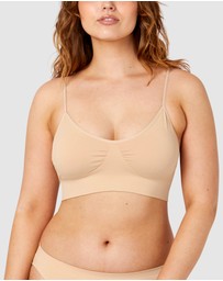 Ambra - 2 Pack Bare Essentials Recycled Nylon Padded Wirefree Bra