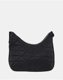 Pierre Cardin - Pierre Cardin Ladies Nylon Geometric Hobo Bag