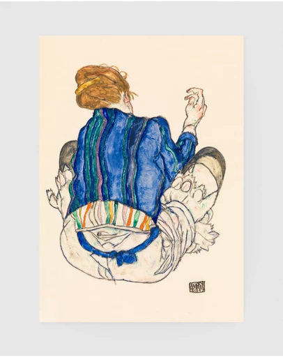 Inka Arthouse - Seated Woman by Egon Schiele Art Print