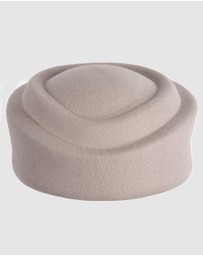 Max Alexander - Felt Grey Pillbox Hat