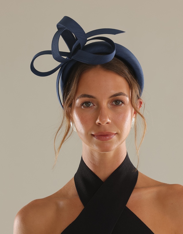 Morgan & Taylor - Mel Fascinator in Navy Blue
