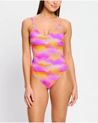 Modibodi - Period Swimwear V Neck One Piece Light Absorbency