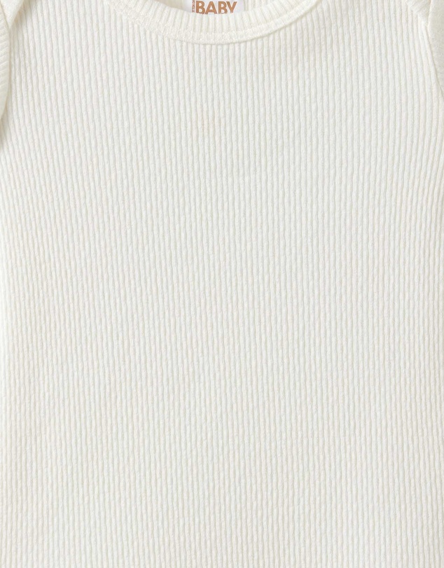 Cotton On Kids - Organic Pointelle Short Sleeve Bubbysuit