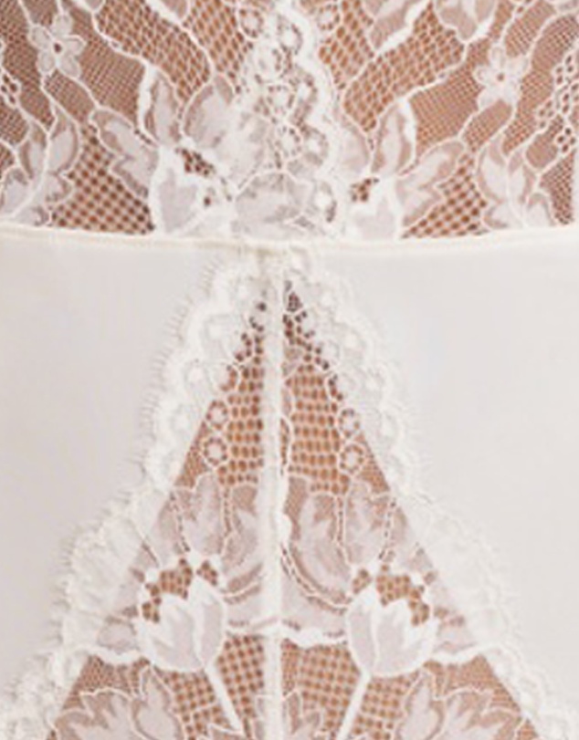 Natori - Fleur Thong Cut Halter Lace Lingerie Bodysuit