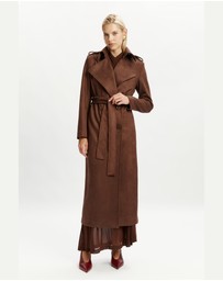 Bardot - Kira Vegan Suede Trench Coat