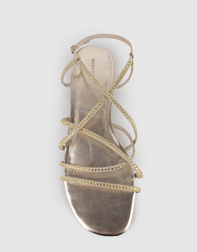 Edward Meller - SAMILLE Strappy Crystal Sandal