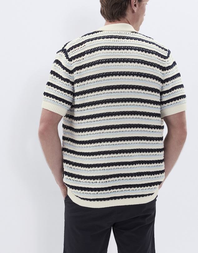UNISON - Ladder Stitch Knit Button Thru