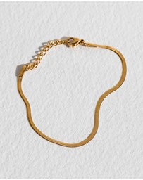 SAINT VALENTINE - Sphinx 2mm Snake Chain Bracelet - Gold