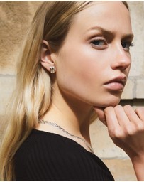 Najo - Bisous Silver Stud Earrings