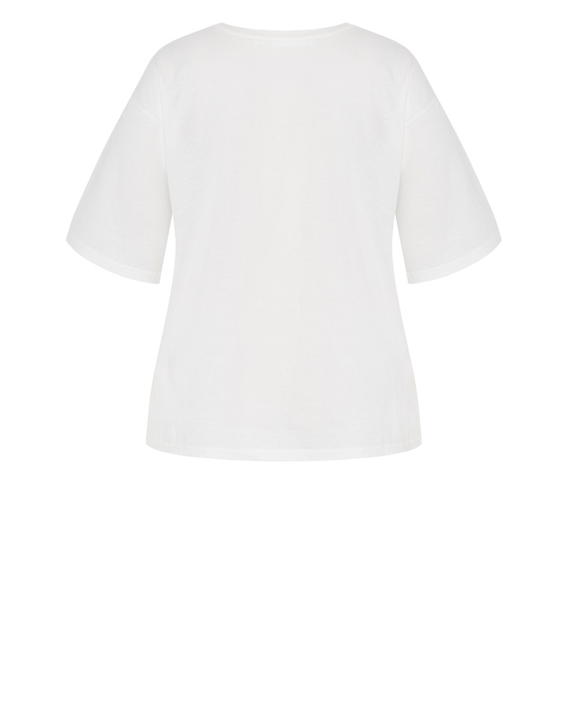 City Chic - Oversized Crew Neck Tee