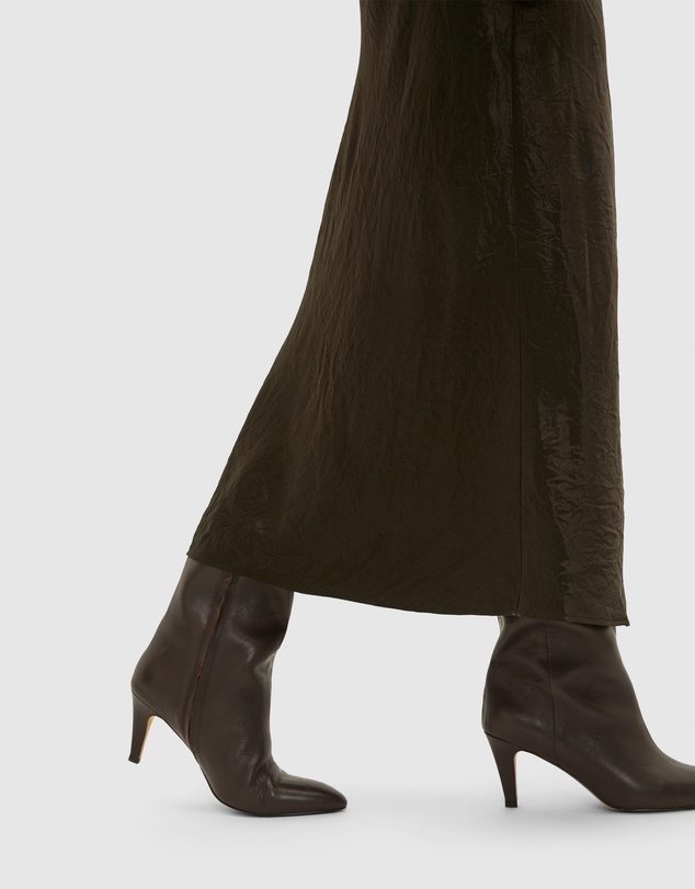 Seed Heritage - Crinkled Satin Slip Skirt