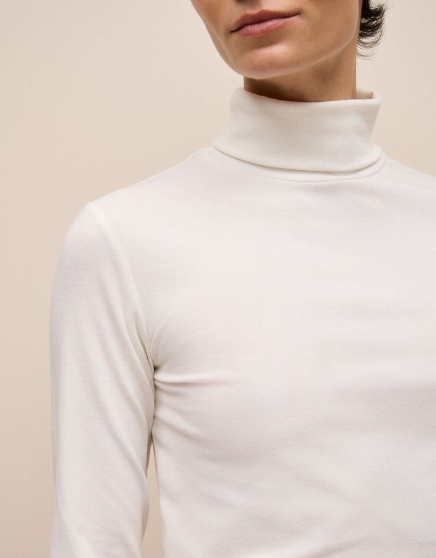 Trenery - Soft Rib Rollneck in Marshmallow