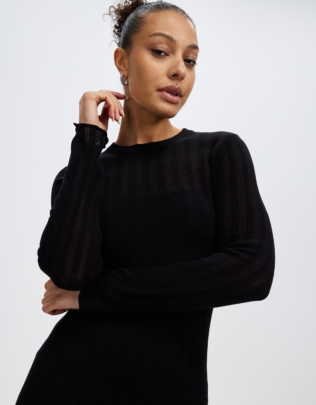 Third Form - Line Up Knit Maxi Dress